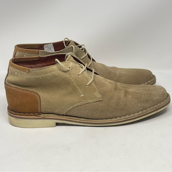 Steve Madden Hendric Chukka Boots Mens 8.5 Tan Brown Suede...